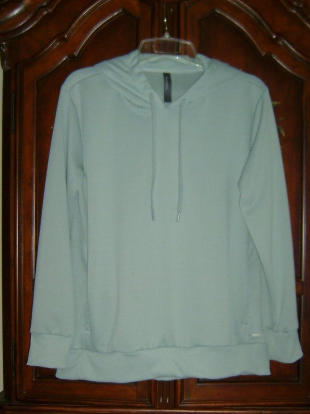 MONDETTA Women's Pullover Hoodie Light Green - Size L (XL), VGUC